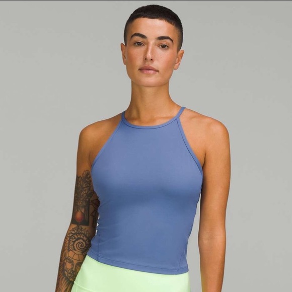 lululemon athletica Tops - Lululemon Lightweight High-Neck Yoga Tank Top Water Drop